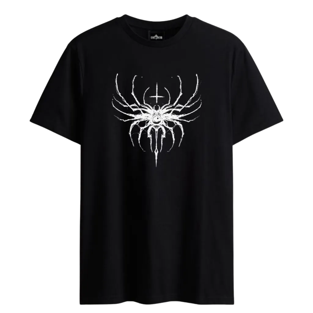 Printed T-shirt (Black, S)